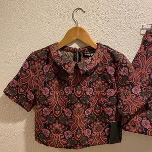 floral paisley jacquard set